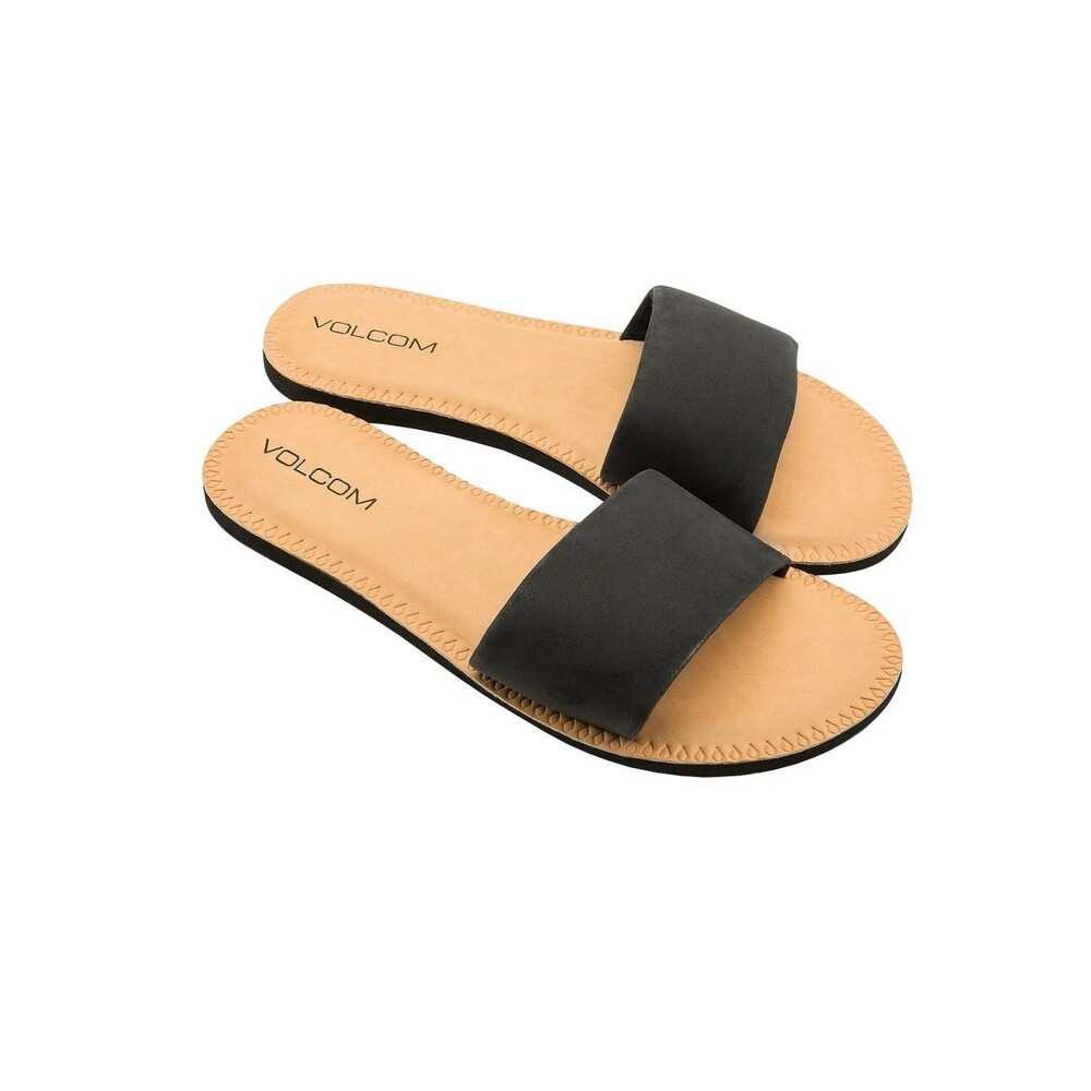Volcom Simple Slide Slip-On Sandal - Black - Sz 9 - NEW Summer Comfort